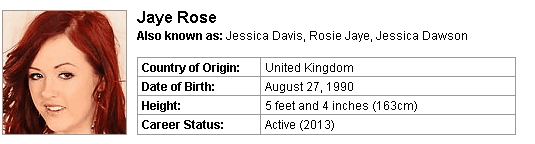 Pornstar Jaye Rose