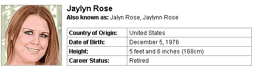 Pornstar Jaylyn Rose