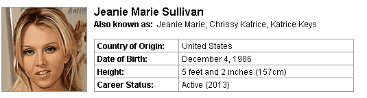 Pornstar Jeanie Marie Sullivan