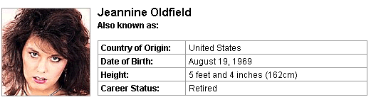 Pornstar Jeannine Oldfield
