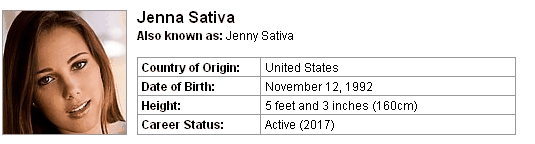 Pornstar Jenna Sativa