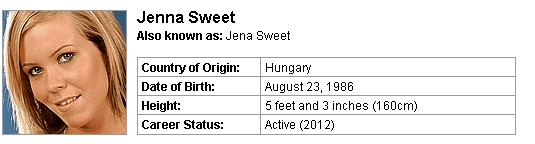 Pornstar Jenna Sweet