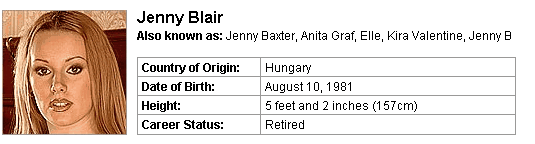 Pornstar Jenny Blair