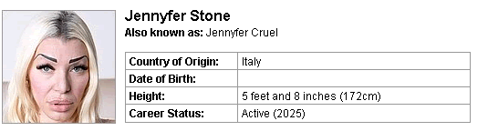 Pornstar Jennyfer Stone