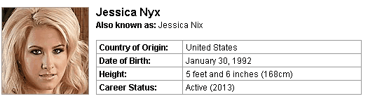 Pornstar Jessica Nyx