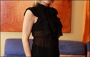 Jessie Fontana strips her black dress and underwear