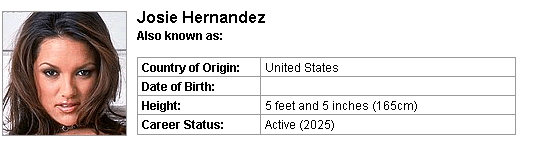 Pornstar Josie Hernandez