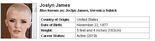 Pornstar Joslyn James