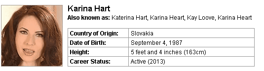 Pornstar Karina Hart