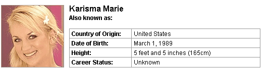 Pornstar Karisma Marie