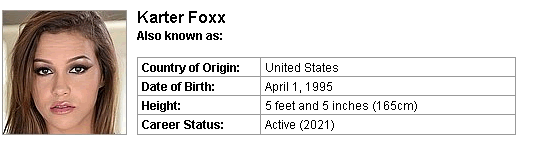 Pornstar Karter Foxx
