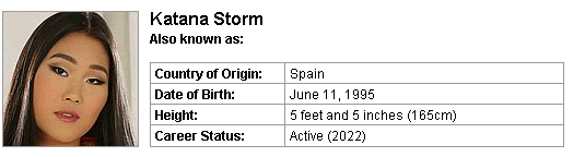 Pornstar Katana Storm