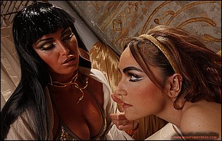 Kathia Nobili as mighty Cleopatra punishing her sex slave Leyla Black