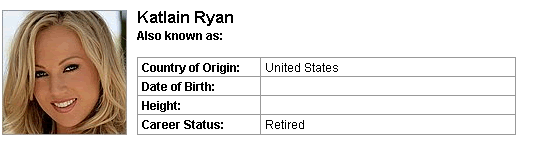 Pornstar Katlain Ryan