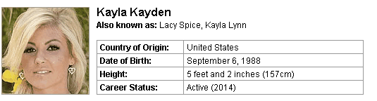 Pornstar Kayla Kayden