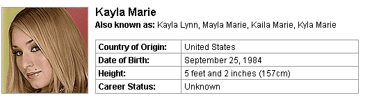 Pornstar Kayla Marie