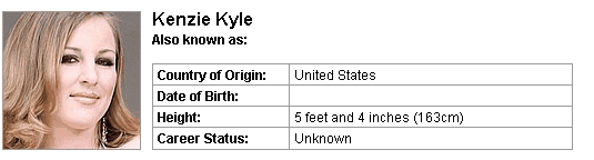 Pornstar Kenzie Kyle