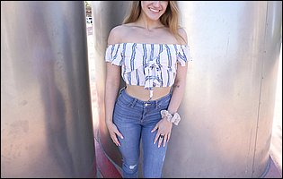 Hot beauty Kenzie Madison loves posing for camera