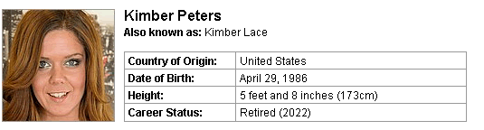 Pornstar Kimber Peters