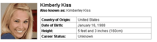 Pornstar Kimberly Kiss