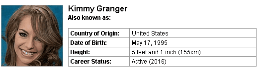 Pornstar Kimmy Granger