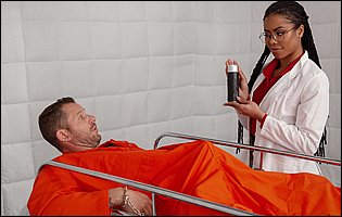Doctor Kira Noir getting fucked hard by horny inmate