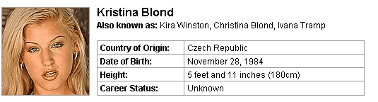 Pornstar Kristina Blond