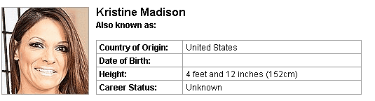 Pornstar Kristine Madison