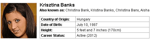 Pornstar Krisztina Banks