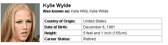 Pornstar Kylie Wylde