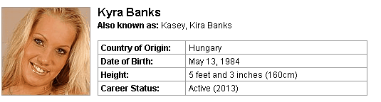 Pornstar Kyra Banks
