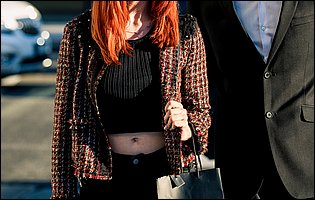 Sexy redhead Lacy Lennon poses for camera