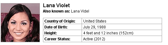 Pornstar Lana Violet
