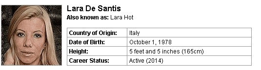 Pornstar Lara De Santis