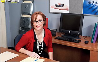 Hot secretary Layla Red getting fucked by her young co-worker in the office