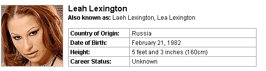 Pornstar Leah Lexington