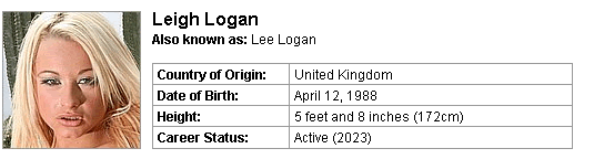 Pornstar Leigh Logan