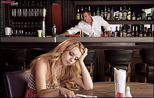 Lexi Belle having hot sex with handsome bartender