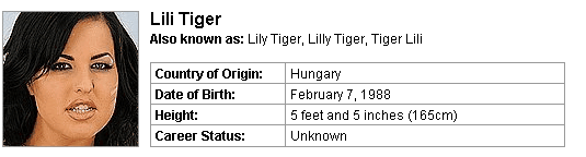 Pornstar Lili Tiger