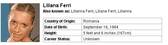 Pornstar Liliana Ferri