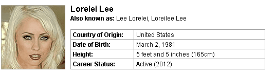 Pornstar Lorelei Lee
