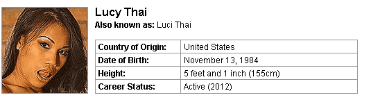 Pornstar Lucy Thai