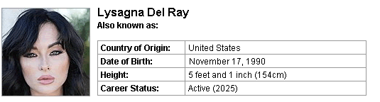 Pornstar Lysagna Del Ray
