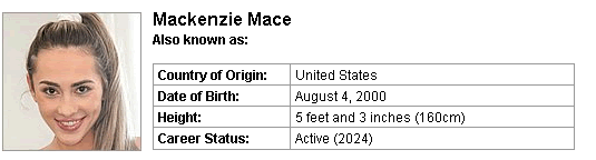 Pornstar Mackenzie Mace