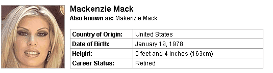 Pornstar Mackenzie Mack