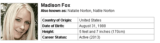 Pornstar Madison Fox