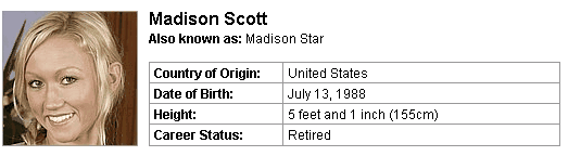 Pornstar Madison Scott