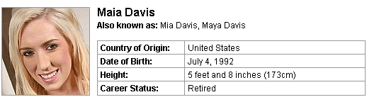 Pornstar Maia Davis