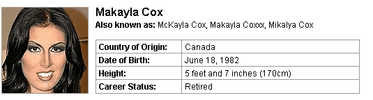 Pornstar Makayla Cox