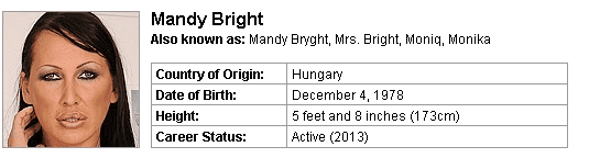 Pornstar Mandy Bright